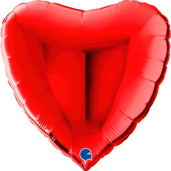 (image for) 31" Grabo Red Heart Shaped Foil Balloons