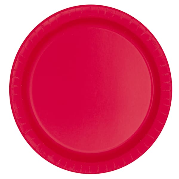 (image for) 9" Ruby Red Paper Plates 8pk