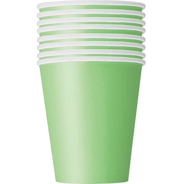 (image for) 9oz Lime Green Paper Cups 14pk