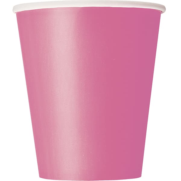 (image for) 9oz Hot Pink Paper Cups 8pk