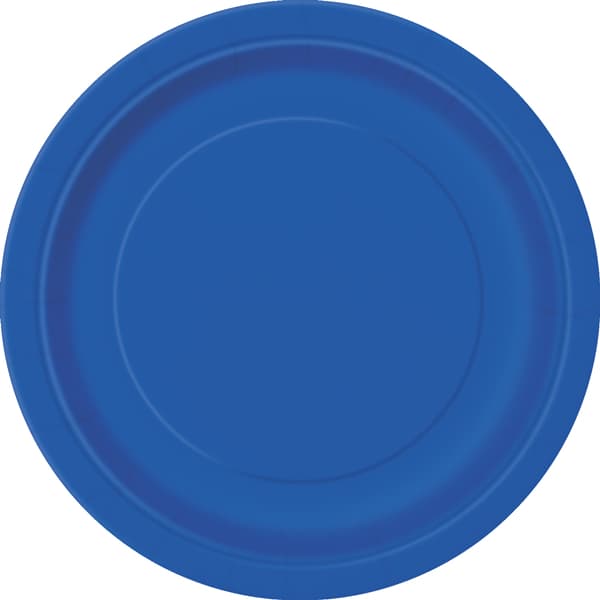 (image for) 9" Royal Blue Paper Dinner Plates 8pk