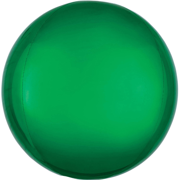 15" Green Colour Orbz Foil Balloons