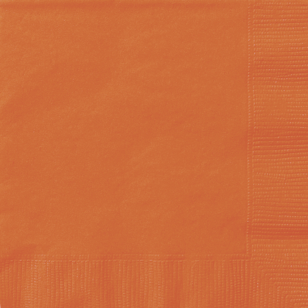 (image for) Pumpkin Orange Lunch Napkins 20pk