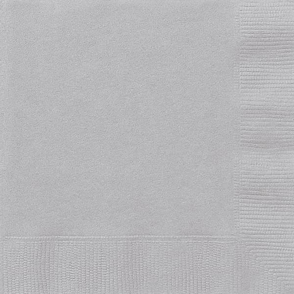 (image for) Silver Lunch Napkins 20pk