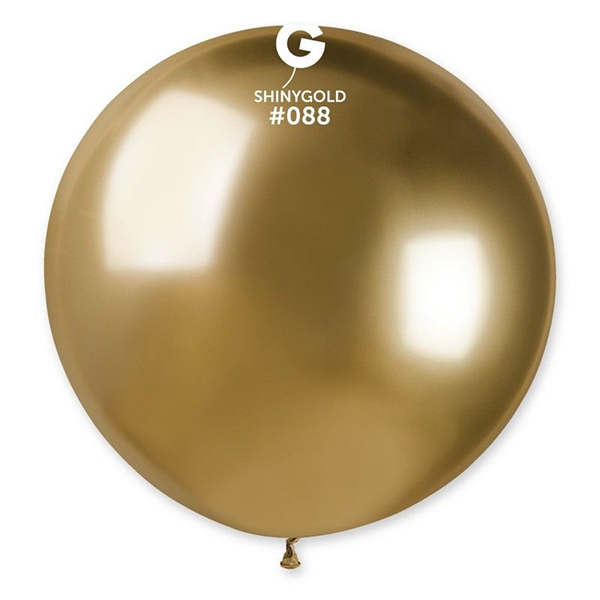 (image for) 31" Shiny Gold Latex Balloons 1pk