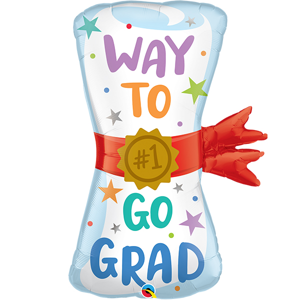 (image for) Way To Go Diploma Supershape Balloons