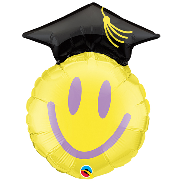 (image for) 14" Grad Smile Air Fill Foil Balloons