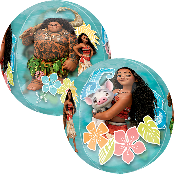 (image for) 15" Moana Clear Orbz Foil Balloons