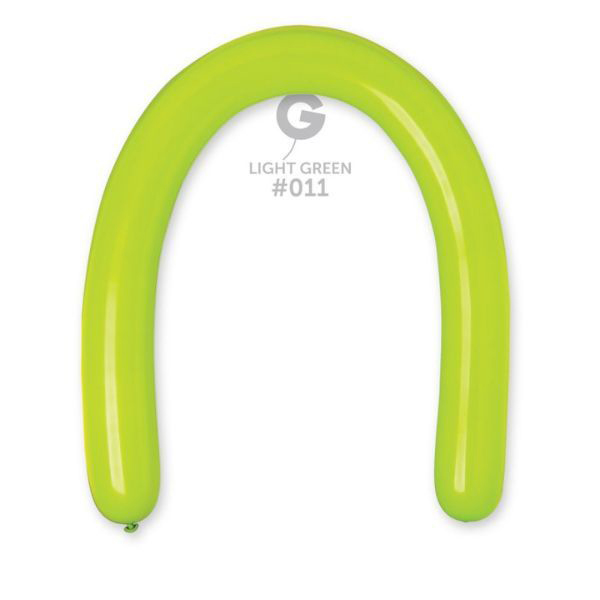 (image for) 3" Light Green Modelling Latex Balloons 50pk