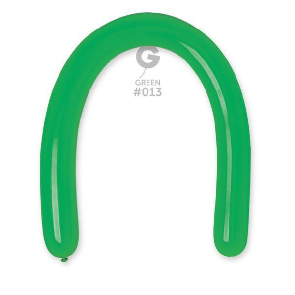 (image for) 3" Green Modelling Latex Balloons 50pk