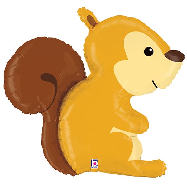 (image for) Woodland Squirrel Shape Foil Balloons