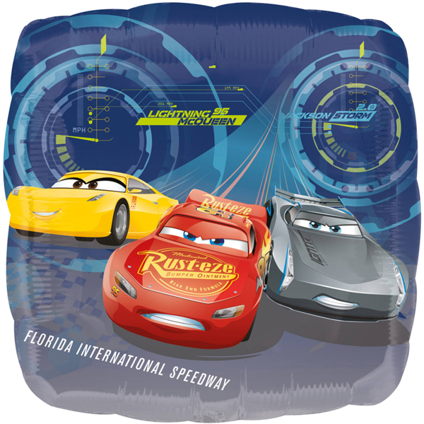 18" Cars 3 Lightning McQueen Foil Balloons