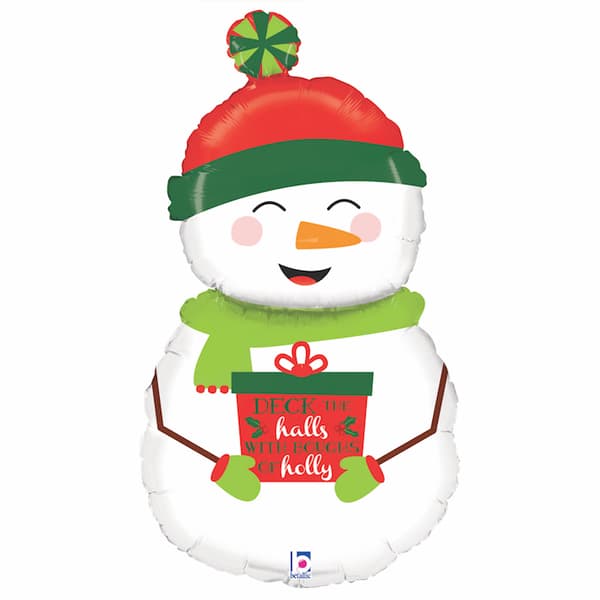 (image for) Holiday Snowman Supershape Balloons