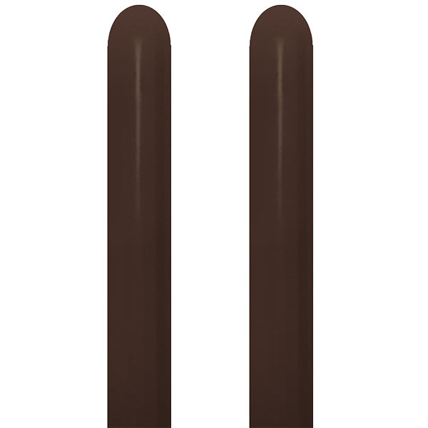 360 Fashion Chocolate Brown Modelling Latex Balloons 50pk