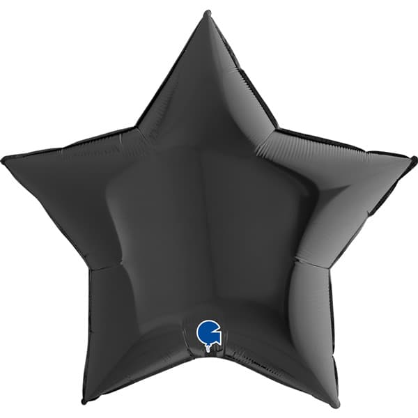 (image for) 36" Grabo Black Star Foil Balloons