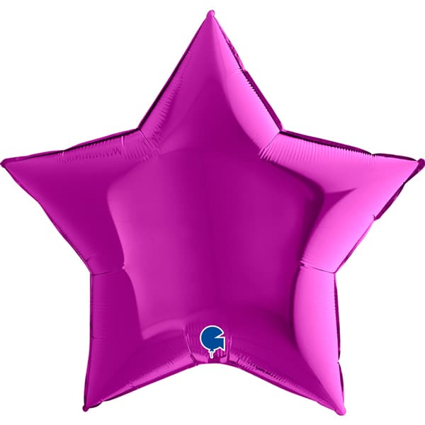 (image for) 36" Grabo Purple Star Foil Balloons