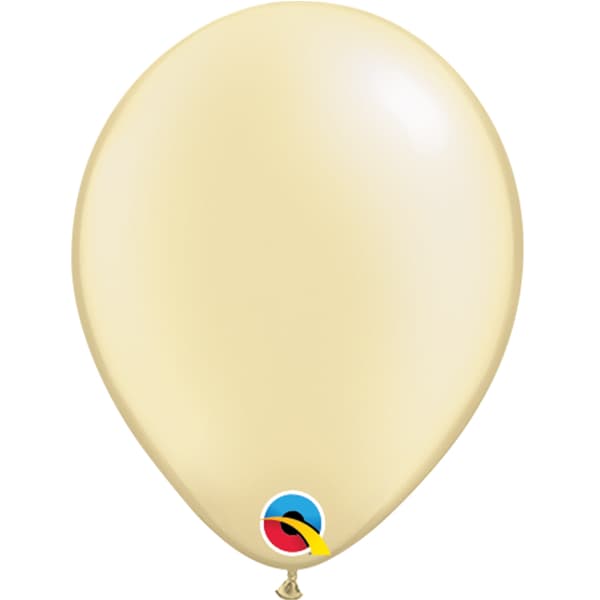 (image for) 11" Pearl Ivory Latex Balloons 25pk