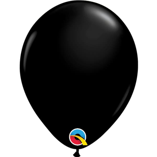 (image for) 11" Onyx Black Latex Balloons 25pk