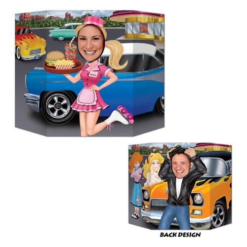 (image for) Car Hop/Greaser Double Sided Photo Prop