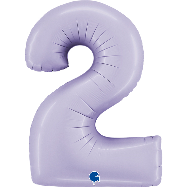 (image for) 40" Grabo Satin Lilac Number 2 Shape Balloons