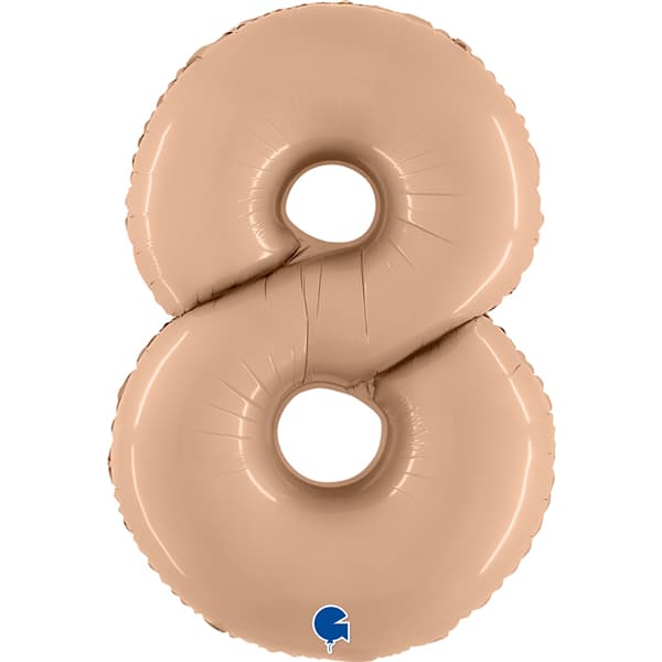 (image for) 40" Grabo Satin Nude Number 8 Supershape Balloons