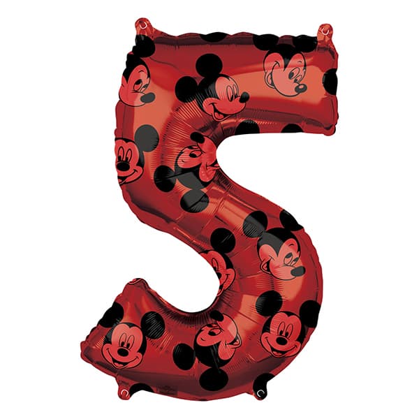 (image for) 26" Mickey Mouse Forever Number 5 Shape Balloons