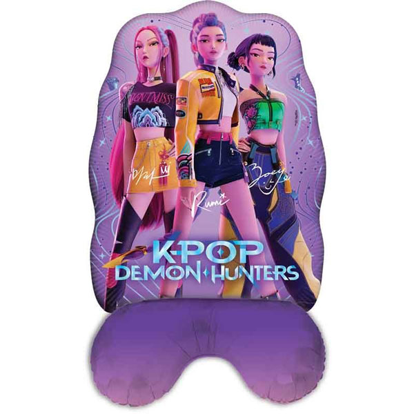 (image for) K-Pop Demon Hunters Standing Air Fill Shape Foil Balloons