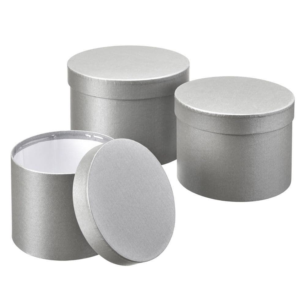 (image for) Set of 3 Hat Boxes - Grey