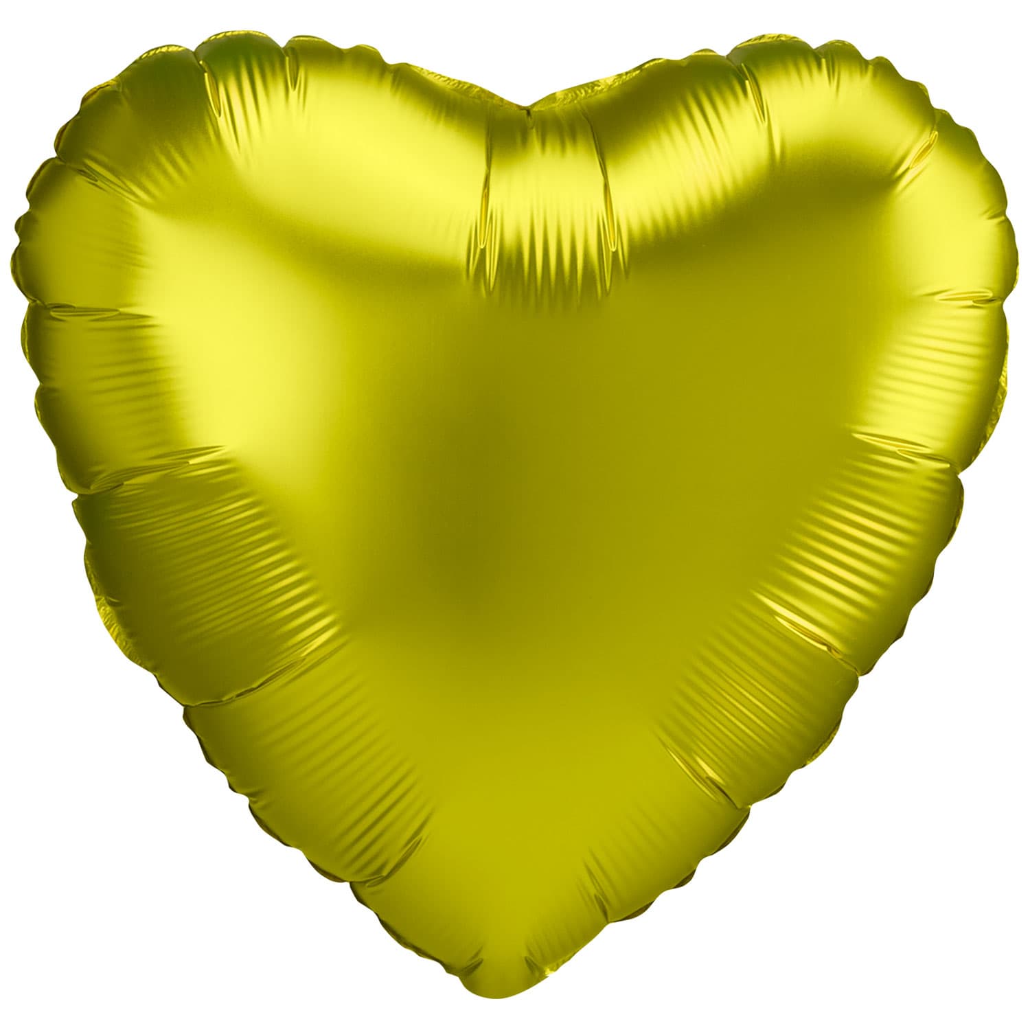 (image for) 18" Satin Luxe Lemon Heart Foil Balloons