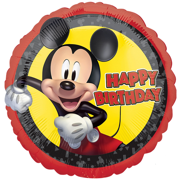 (image for) 18" Mickey Mouse Forever Birthday Foil Balloons