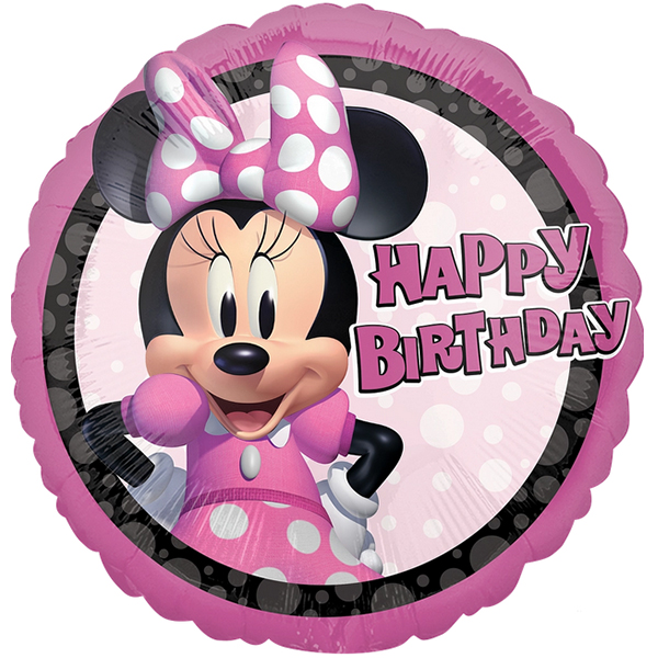 (image for) 18" Minnie Mouse Forever Birthday Foil Balloons