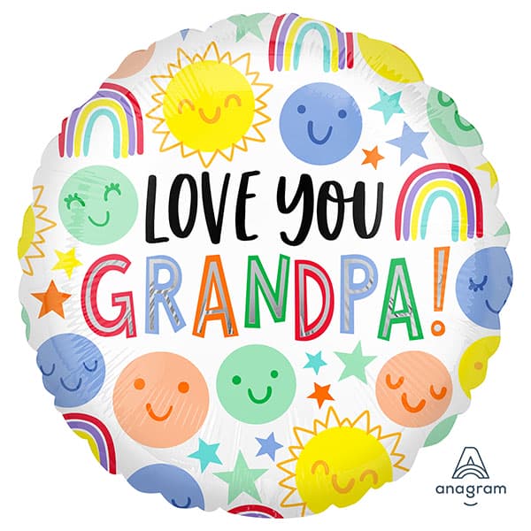 (image for) 18" Love You Grandpa Foil Balloons