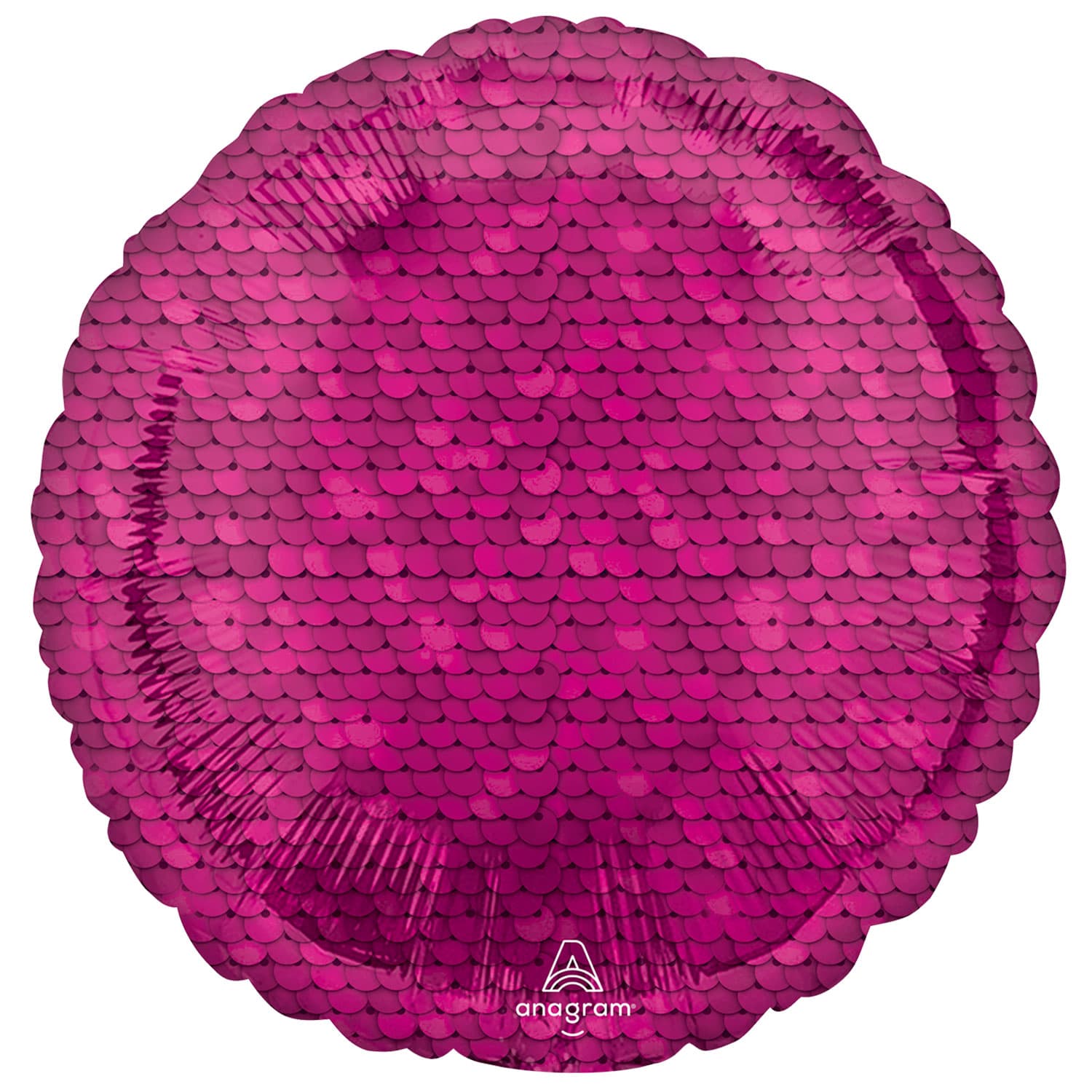 (image for) 18" Pink Sequin Print Round Foil Balloons