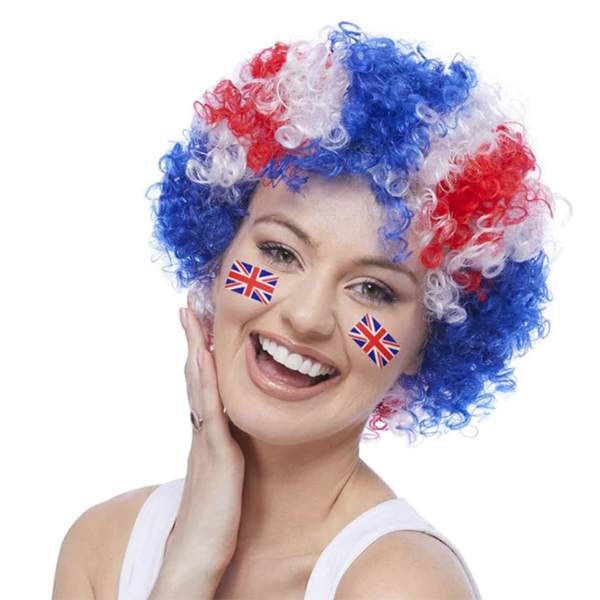 (image for) Union Jack Afro Wig