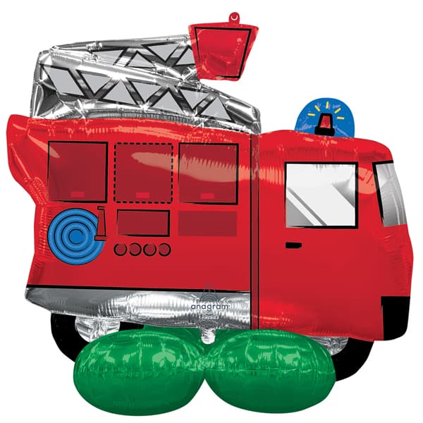 (image for) Fire Truck Airloonz Foil Balloons