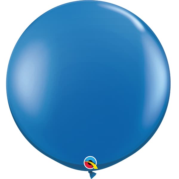 (image for) 3ft Sapphire Blue Latex Balloons 2pk