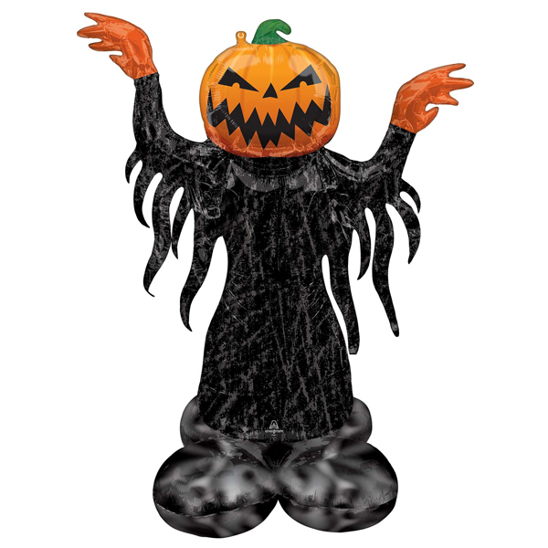 (image for) Pumpkin Head Ghost Airloonz Foil Balloons