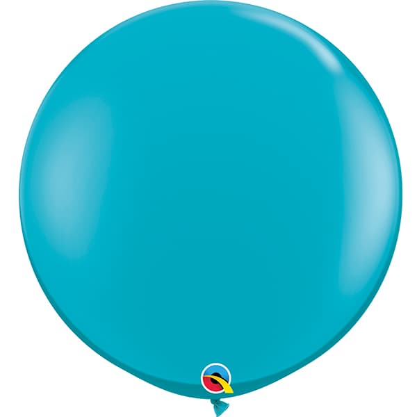 (image for) 3ft Tropical Teal Latex Balloons 2pk