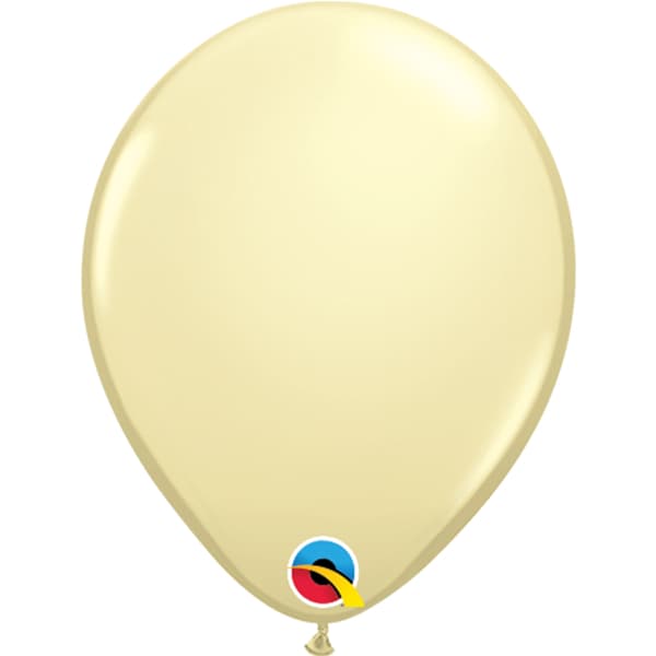 (image for) 5" Ivory Silk Latex Balloons 100pk