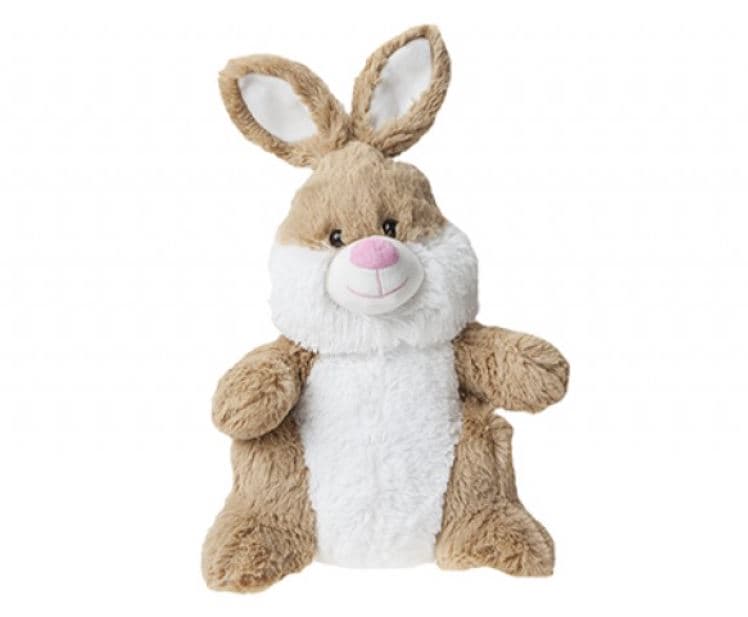 (image for) 14" Sitting Bunny Rabbit Cream & White Plush Toy