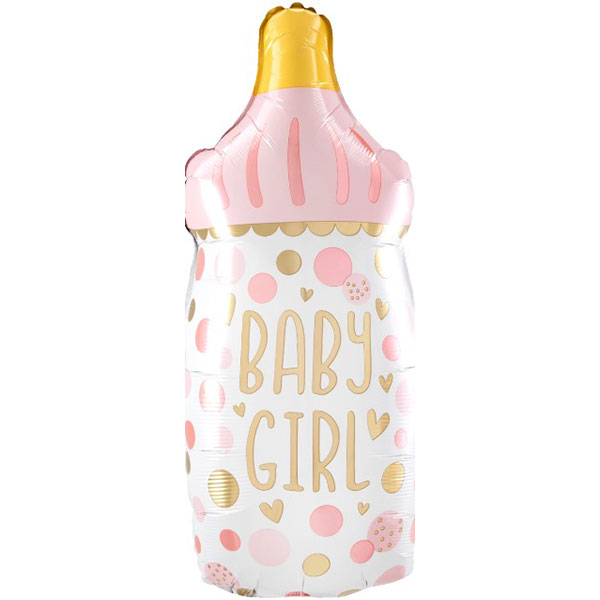 (image for) Baby Girl Bottler Supershape Balloons