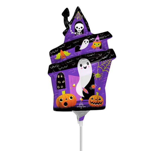 (image for) 9" Halloween Haunted House Air Filled Balloons