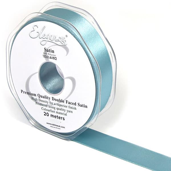 (image for) Sea Breeze Double Faced Satin Ribbon 25mm x 20m