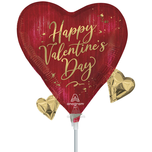 (image for) 9" Happy Valentines Day Rouge Air Fill Balloons