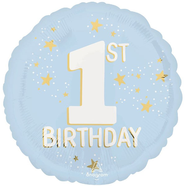 (image for) 18" Little Mister Onederful 1st Birthday Foil Balloons