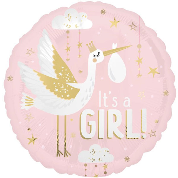 (image for) 18" Special Delivery Its A Girl Foil Balloons