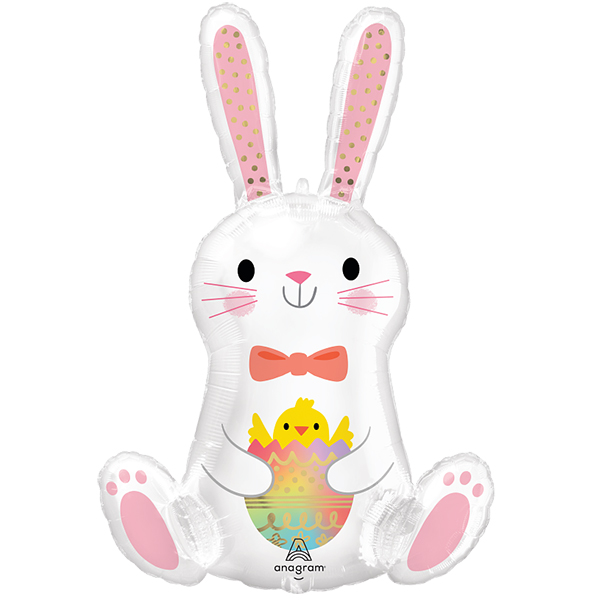 (image for) Easter Bunny Love Supershape Balloons