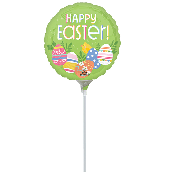 (image for) 9" Happy Easter Egg Hunt Air Filled Balloons