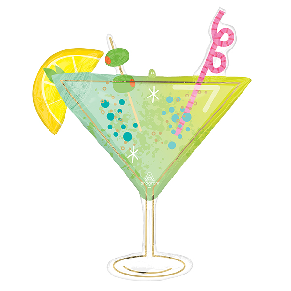 (image for) Cocktail Surprise Supershape Foil Balloons