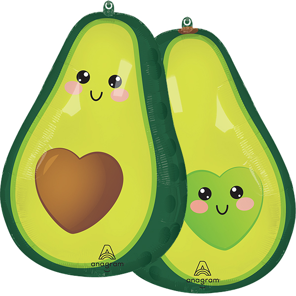Food Friends Avocado Supershape Foil Balloons
